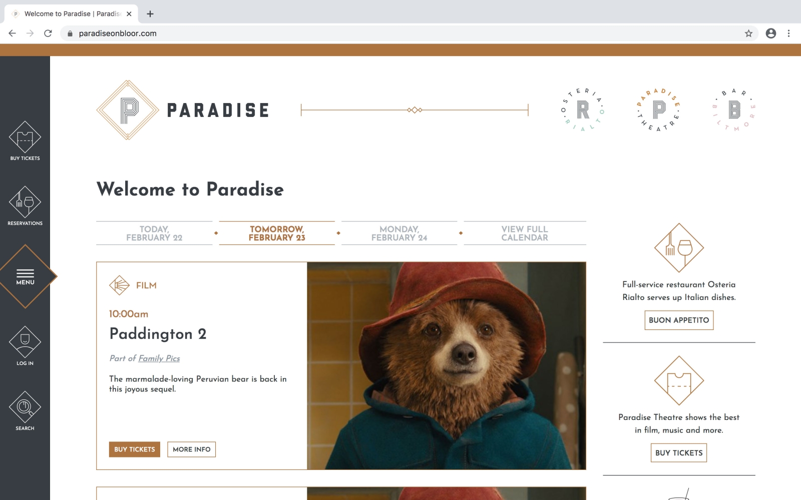 Paradise Home Page